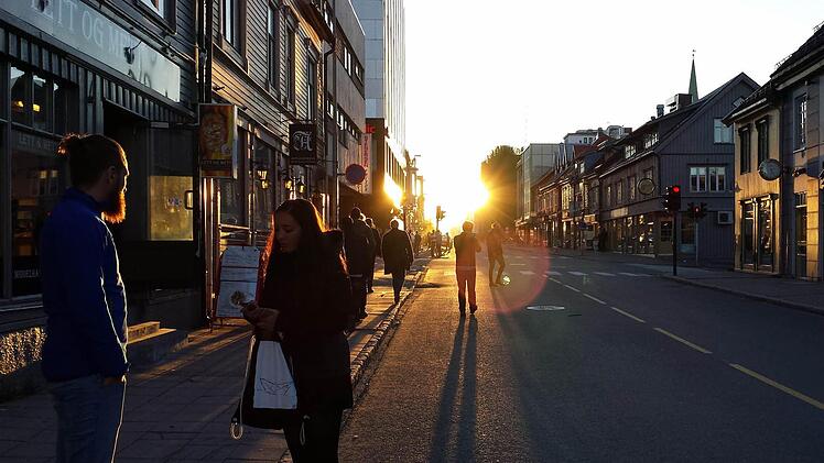Mitternachtssonne in Tromsø