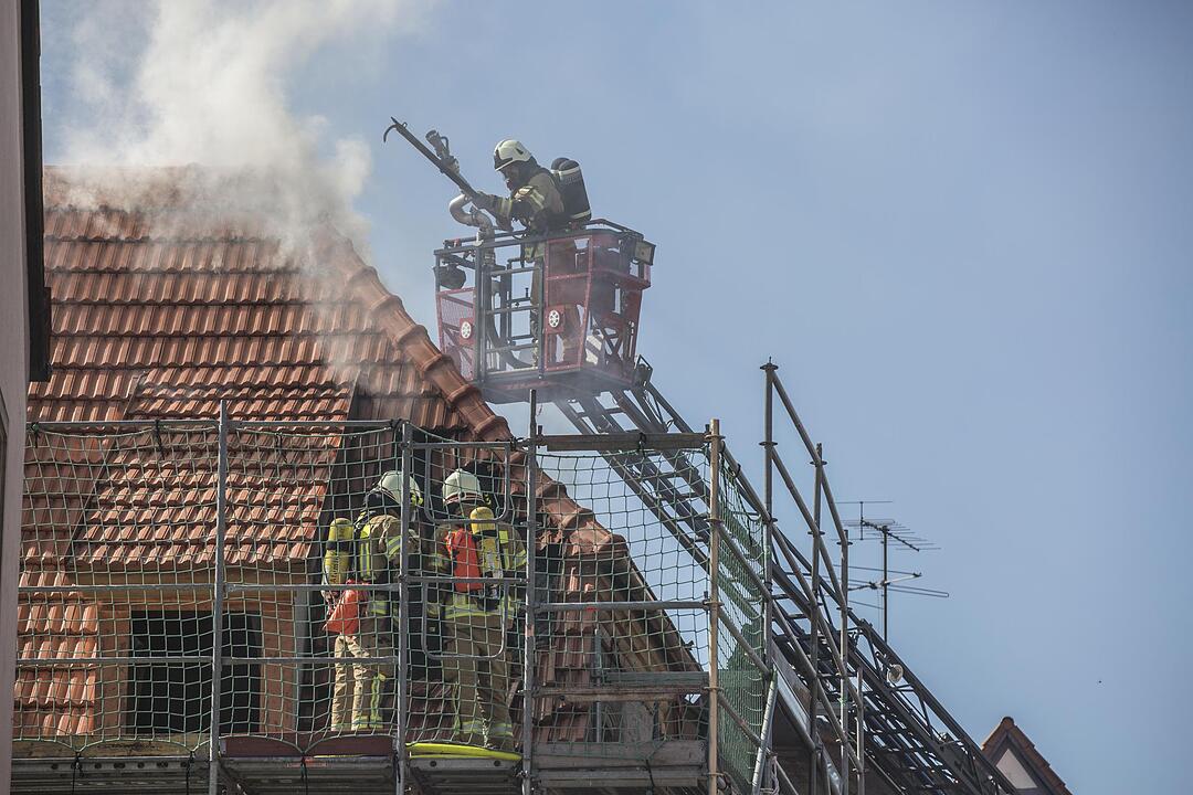 Zeil: Dachstuhlbrand in Altstadt