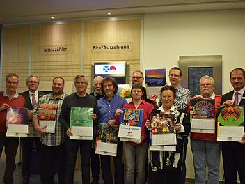 Die Kalendervorstellung in Gräfenberg Foto: Petra Malbrich