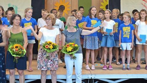 Regina Scherer, Ulrike L&ouml;sch, Maria Simon und Ulrike Blum (v. l.) wurden verabschiedet. Foto: privat