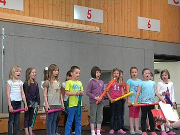 Mit Musik geht alles besser. Das lernen auch die Kinder der Sinnberg-Grundschule. Foto: Schule
