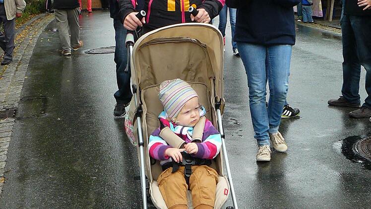 Den Besuchern gefiel's trotz Regen.