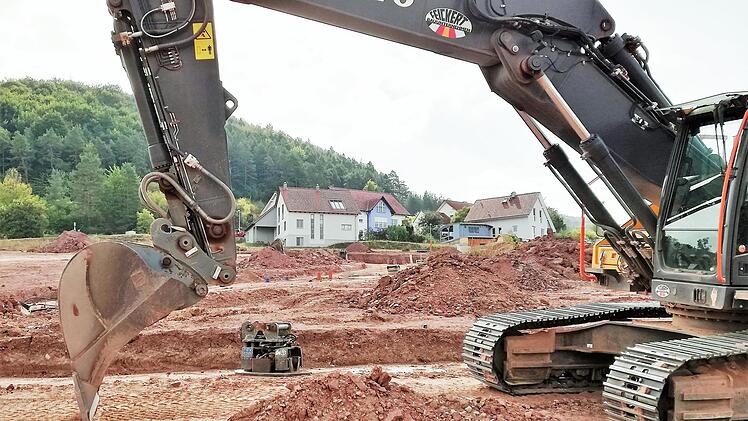 Die Arbeiten im Neubaugebiet "Haiger" gehen planmäßig voran.  Foto: Sigismund von Dobschütz/Archiv