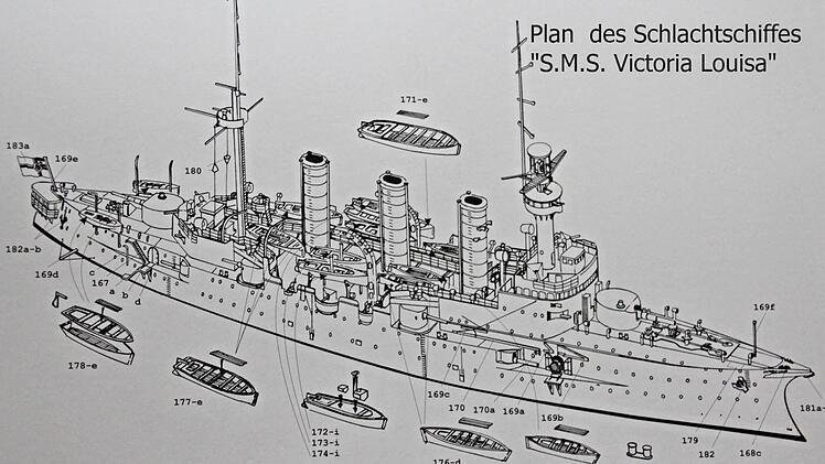 Skizze Schachtschiff S.M.S. Victoria Louise": Foto: Helmut Will