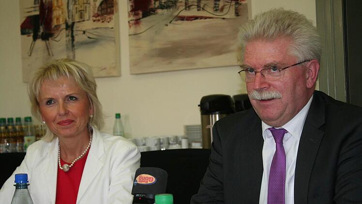 Landrätin Tamara Bischof und Minister Martin Zeil