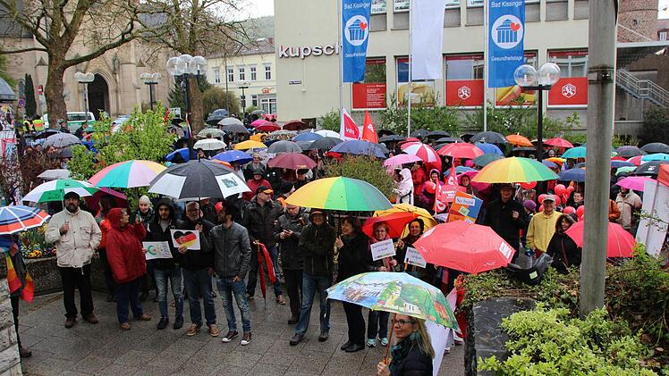 Demonstrationen in Bad Kissingen. Foto: Benedikt Borst