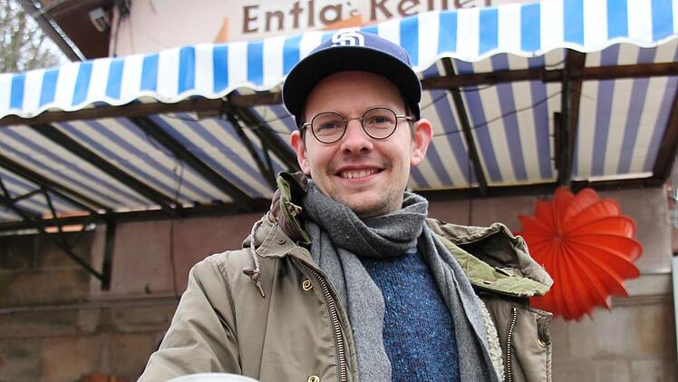 Vincenz Schiller ist der Jungwirt auf dem Entlas-Keller in Erlangen. Foto: Christian Bauriedel