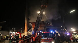 Brand in Sägewerk in Wallenfels