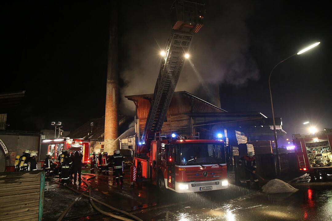 Brand in Sägewerk in Wallenfels