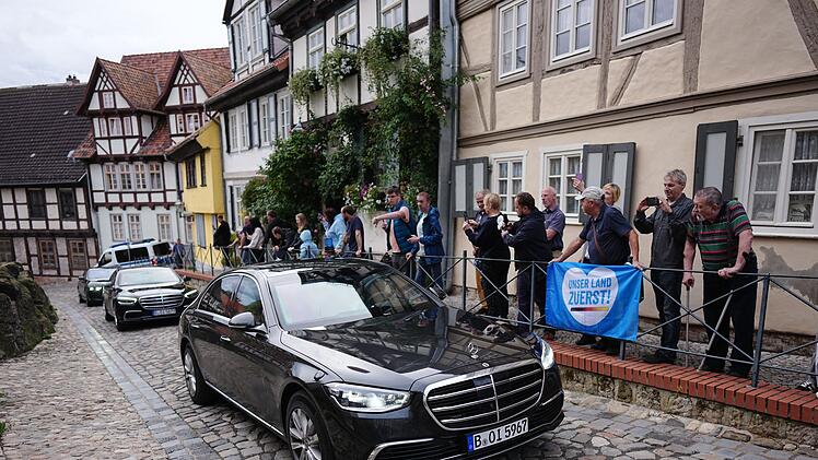 Wahlkampf der CDU Sachsen-Anhalt mit Bundeskanzler Merz