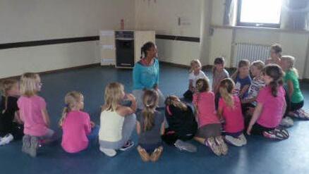 Die Eltingshausener Zumba-Kids vom Ferienprogramm