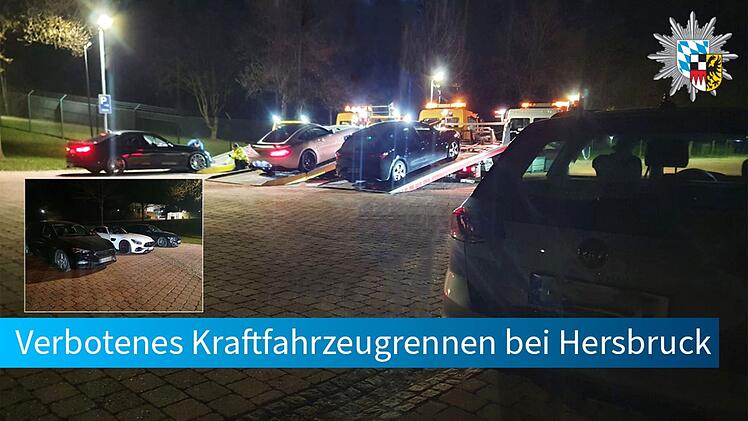 Hersbruck: Raser leisten sich auf B14 Verfolgungsfahrt mit Polizei - und sind Autos vorerst los