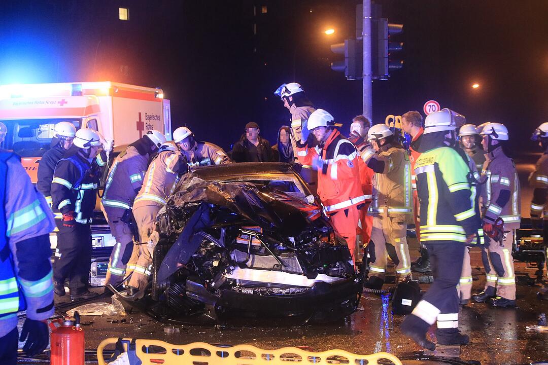 Schwerer Unfall auf dem Berliner Ring in Bamberg