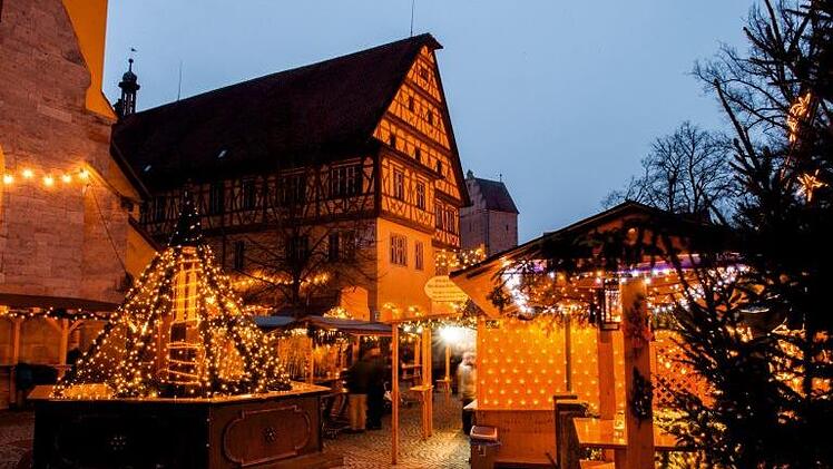 Der Dinkelsb&uuml;hler Weihnachtsmarkt wurde von den Facebook-Nutzern von inFranken.de auf Platz eins gew&auml;hlt. Das hat auch seine Gr&uuml;nde. Foto: David Haas