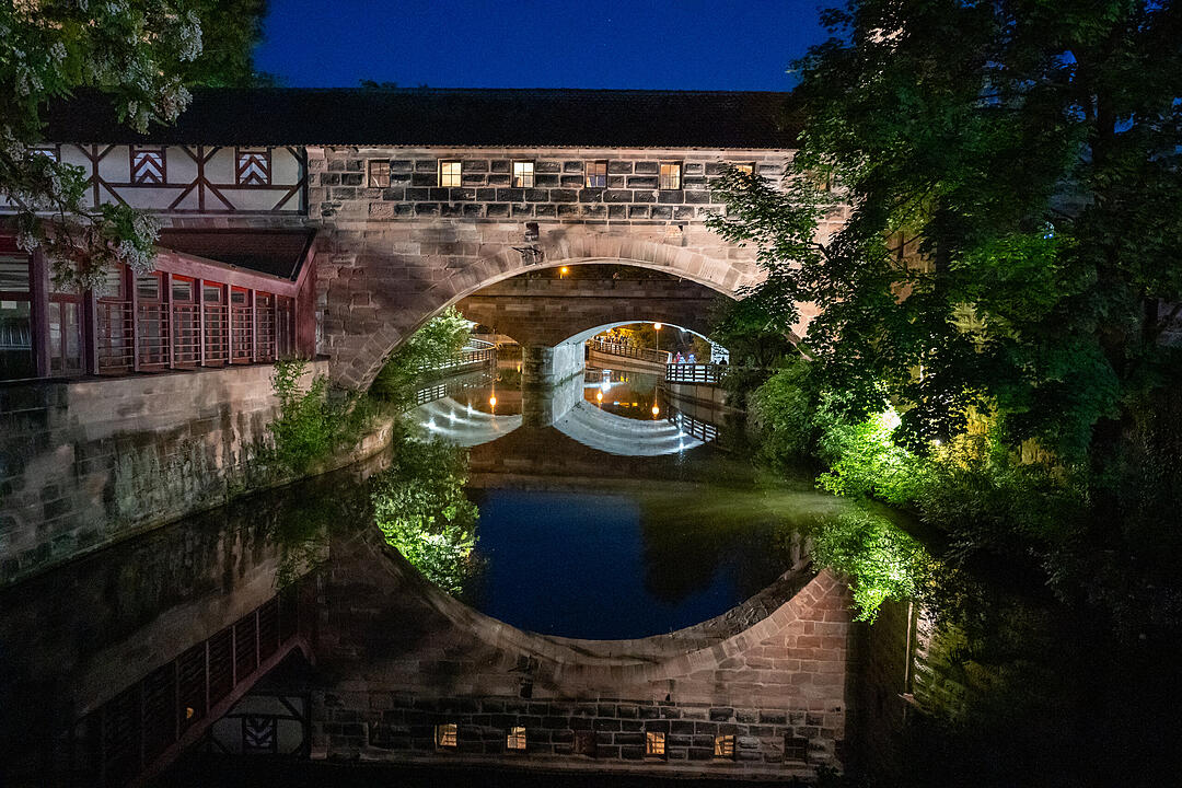 Nürnberg erstrahlte in BLAU.