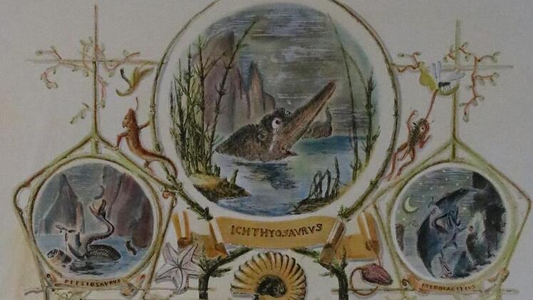 Dieses Gedicht schrieb Joseph Victor von Scheffel 1858 nach seinem Besuch in der Banzer Petrefaktensammlung.Matthias Einwag