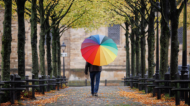 Regenwetter in Franken