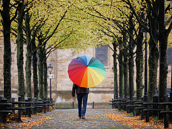Regenwetter in Franken