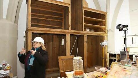 Architektin Ursula Huber in der Sakristei von "Unsere Liebe Frau".