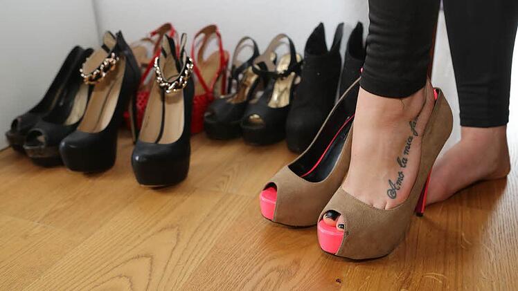 Eine weitere große Leidenschaft von Estella: Schuhe. Foto: Barbara Herbst
