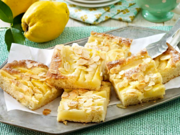 Saftiger Quittenkuchen vom Blech