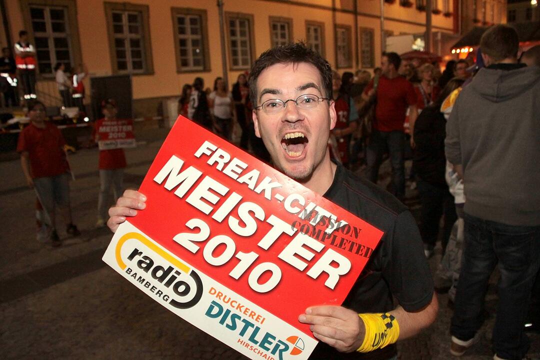 Meisterfeier Brose Baskets Bamberg Maxplatz