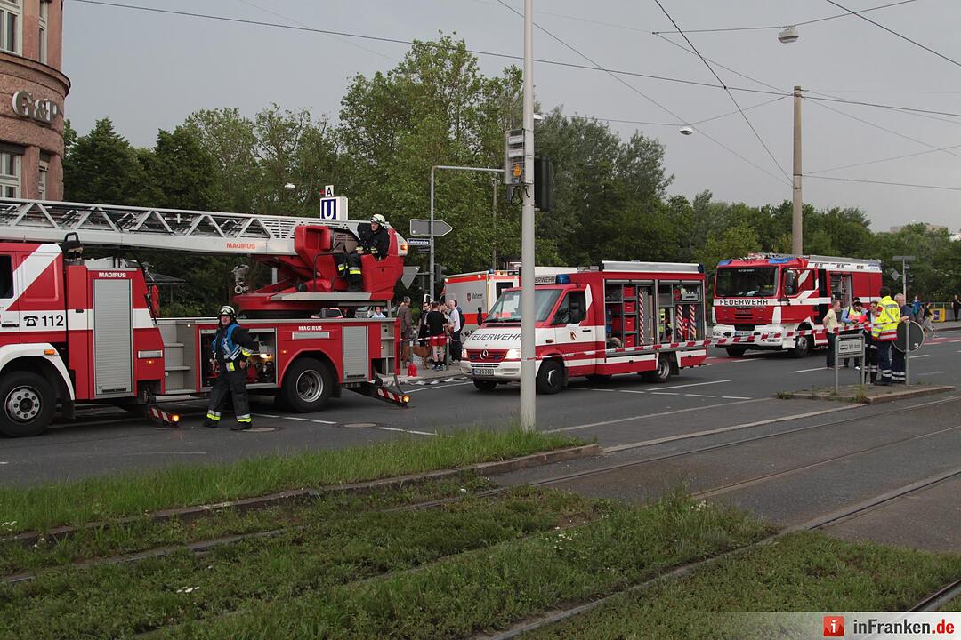 Feuerwehreinsatz nach Blitzeinschlag in Nürnberg