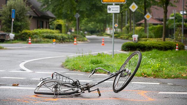 Radfahrer bei Unfall