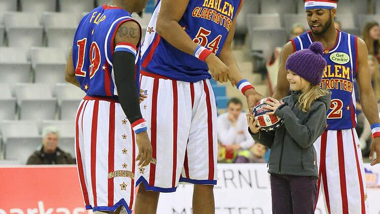 Am Dienstag waren die Harlem Globetrotters zu Gast in Coburg. Foto: Matthias Hoch