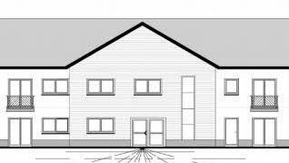 Teilansicht des neuen Wohnheims in der Dobrachstraße 25. Repro: BR