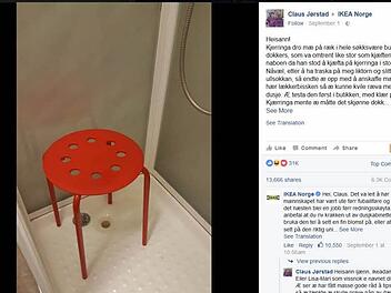 Der gefährliche Hocker Foto: Screenshot Facebook