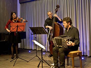 Susanne Hofmann, Dietmar Engels und Matias Gonzales konzertierten in Coburg. Foto: Jochen Berger