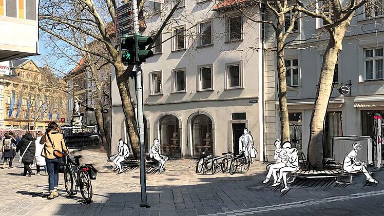 Bamberg: Fu&szlig;g&auml;ngerzone am Gr&uuml;nen Markt wird umgestaltet - so soll sie bald aussehen