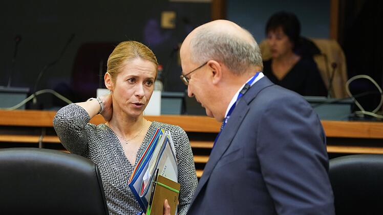 EU-Chefdiplomatin Kallas und Verteidigungskommissar Kubilius