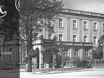 Weg ist weg: Das  Hotel Excelsior war viele Jahre Mittelpunkt des gesellschaftlichen Lebens in Coburg. 1967  musste es dem Neubau des Verwaltungszentrums  für die HUK weichen.