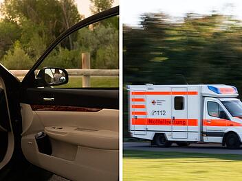 Mann in Autotür eingeklemmt Mann in Autotür eingeklemmt