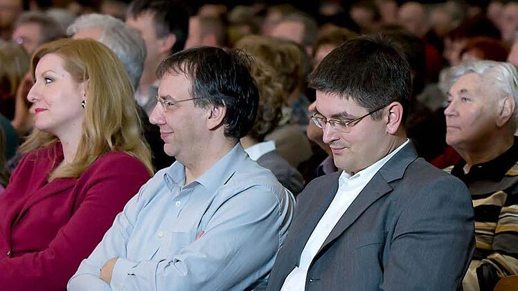 Weitramsdorfs Bürgermeister Christian Gunsenheimer (rechts) und der Fraktionsvorsitzende der Coburger SPD, Thomas Nowak