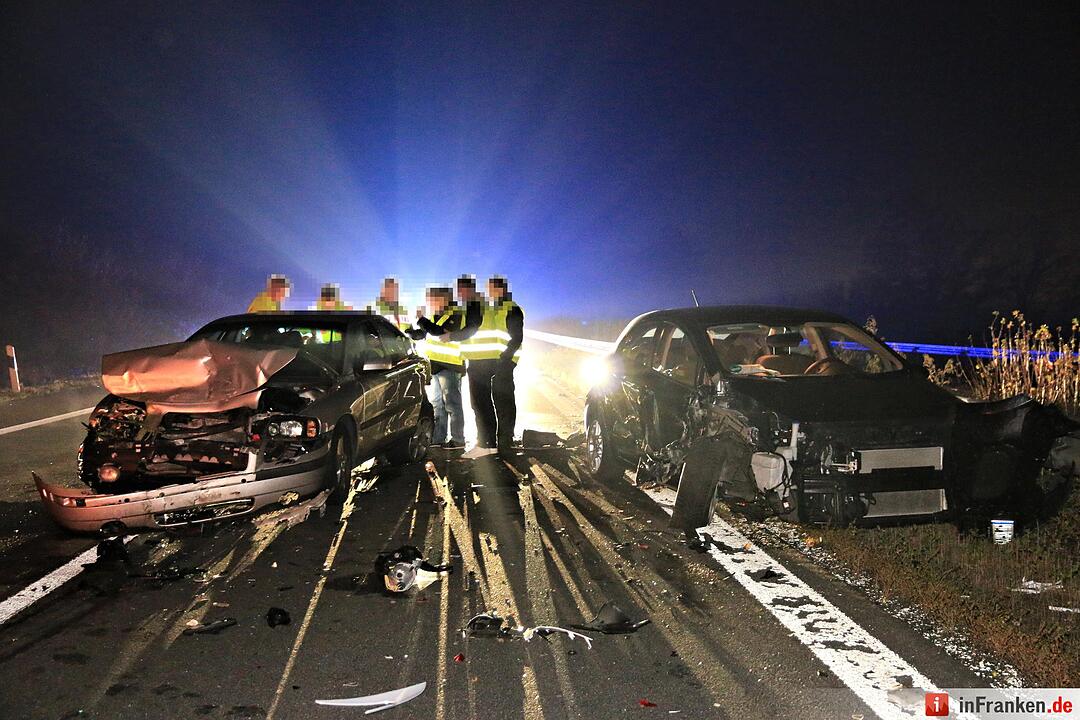 Karambolage auf der A70 bei Oberhaid