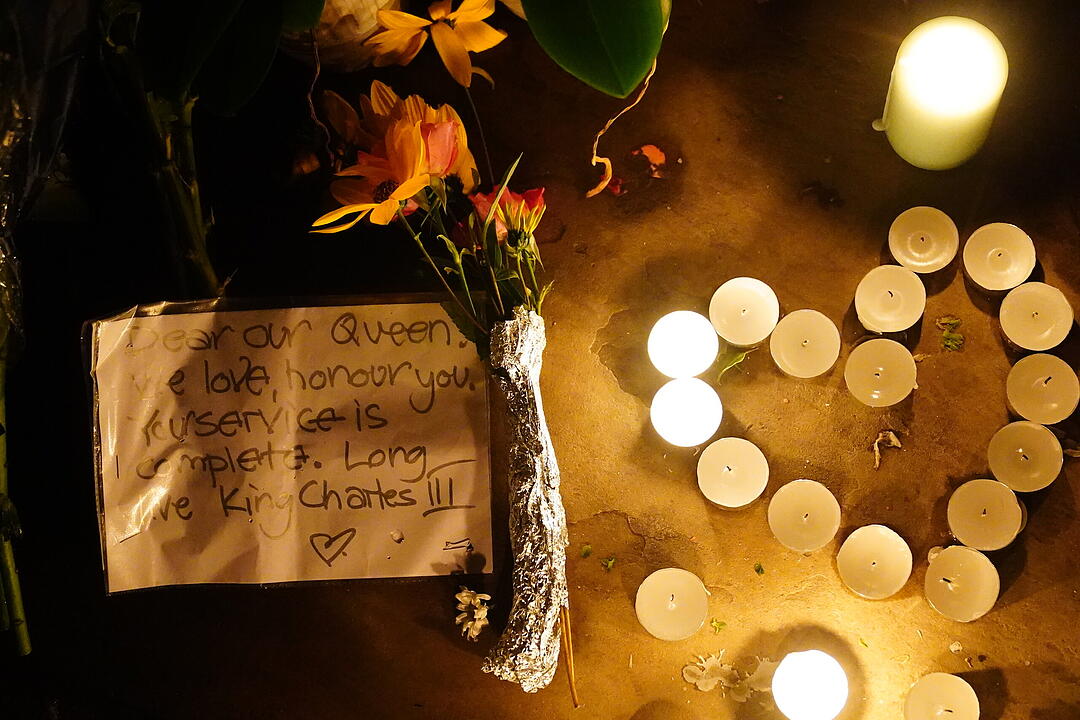 Nach dem Tod von Königin Elizabeth II. - London