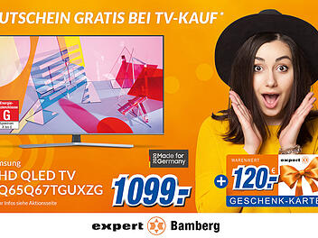 Hammer-Deal bei expert Bamberg in Hallstadt: TV kaufen und Gutschein sichern