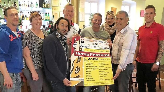 Die Wirte der teilnehmenden Lokale freuen sich auf das n&auml;chste Herzo-Festival.  Foto: privat