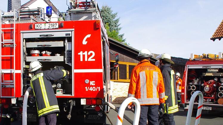 Die Feuerwehren aus Kronach und Seelach waren im Einsatz. Foto: Marco Meißner