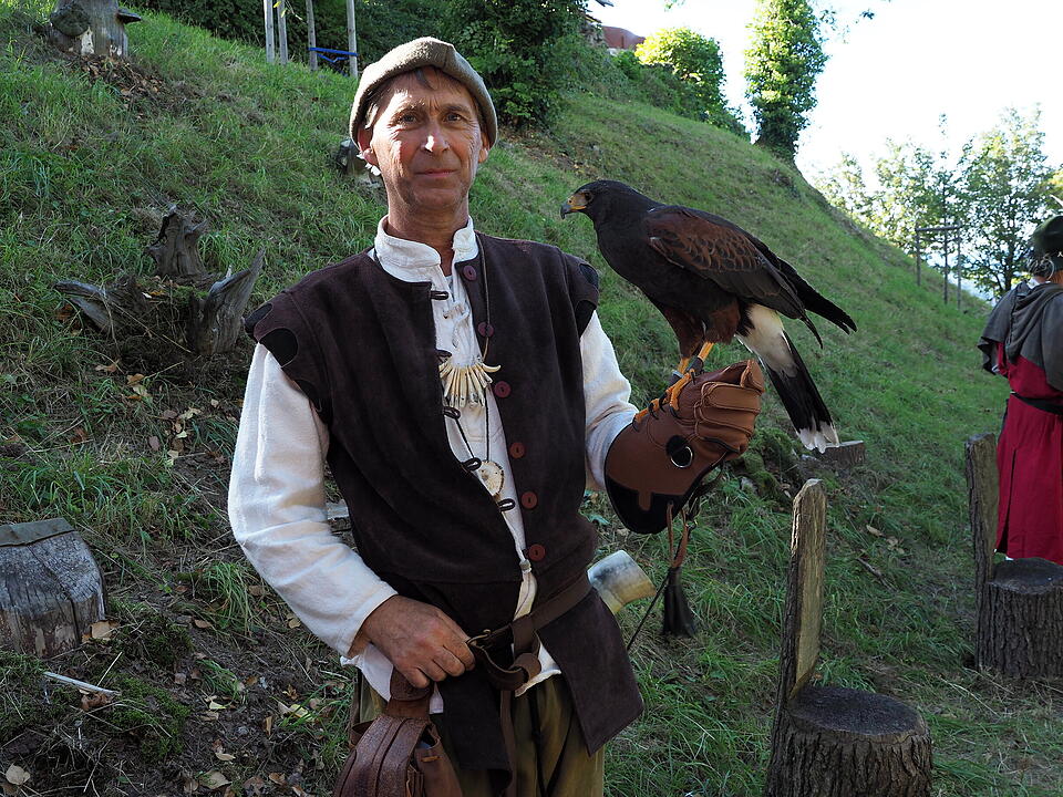 Auf der Burgruine in Bad Kissingen