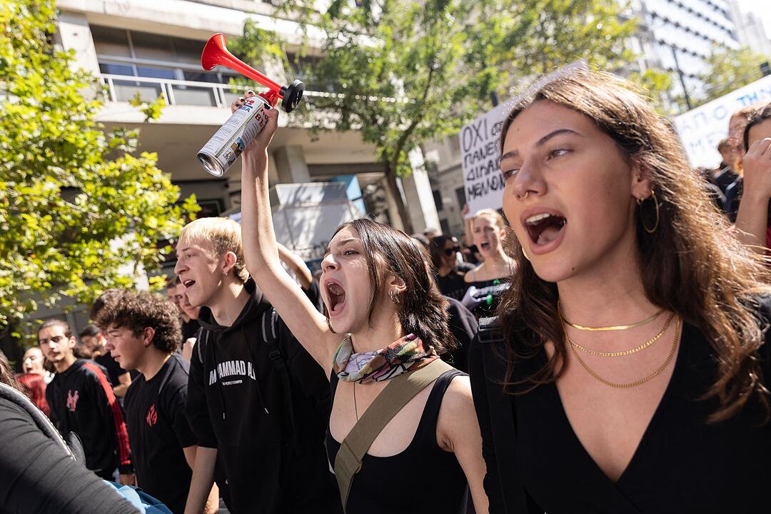 Studentenprotest in Athen