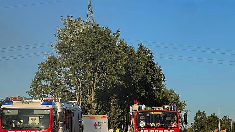 Riesige Rauch-Säule im Kreis Bamberg: Lkw geht in Flammen auf - Feuerwehr mit Großeinsatz