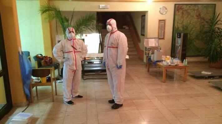 Rettungskräfte im Schullandheim in der Nacht zum Freitag Foto: BRK Kreisverband Kronach