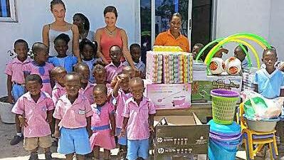 Die komplette Ausbeute der Einkaufstour mit den Spendengeldern.