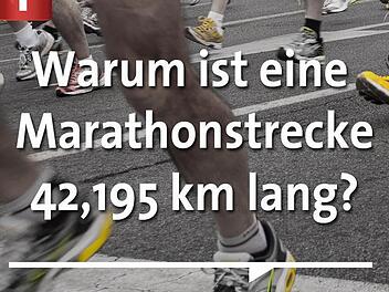 42,195 Kilometer, oder 26 Meilen und 385 Yards ist die offizielle Länge einer Marathonstrecke. Das wurde 1921 festgelegt. Aber warum ist das so? Symbolbild: pixabay.de