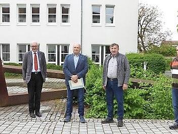 Frederic Martin, Hans Hemmerlein, Wolfgang Böhnlein, Erwin Wachter, Hans Michael Richter (von links) bei der Verabschiedung