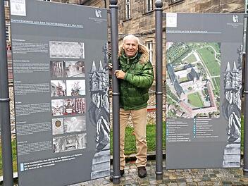 Wolfgang Reichmann am Kloster Michaelsberg Foto: privat